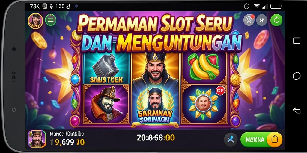 Tampilan gameplay <strong>73K</strong> yang mendebarkan dengan grafis yang menawan.