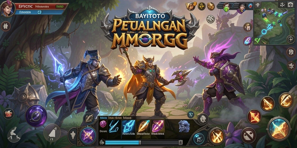 Tampilan gameplay epik dari BAYITOTO dalam petualangan MMORPG yang seru.