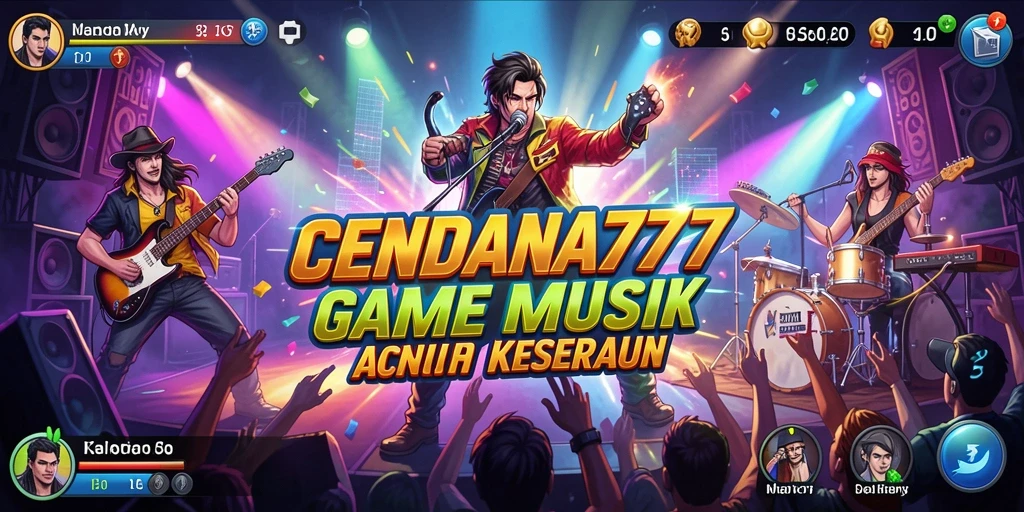 Tampak antarmuka permainan CENDANA777 yang penuh warna dan interaktif.