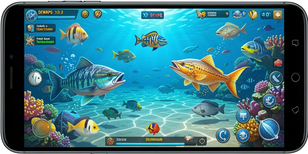 Gameplay seru DEWAPG dalam Tembak Ikan yang memukau.
