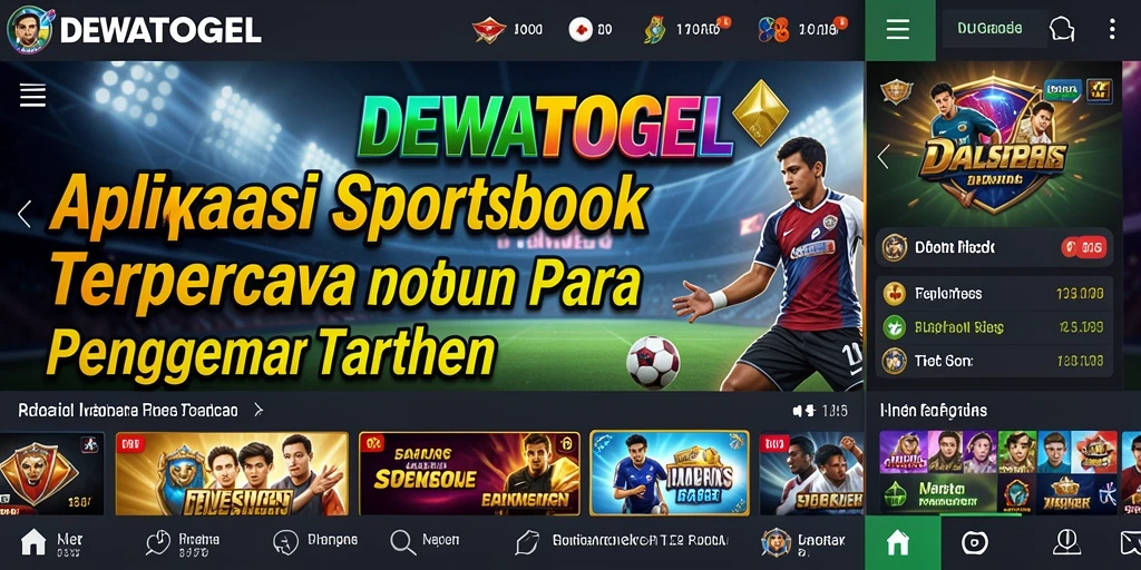 Screenshot DEWATOGEL menampilkan antarmuka taruhan olahraga yang menarik.