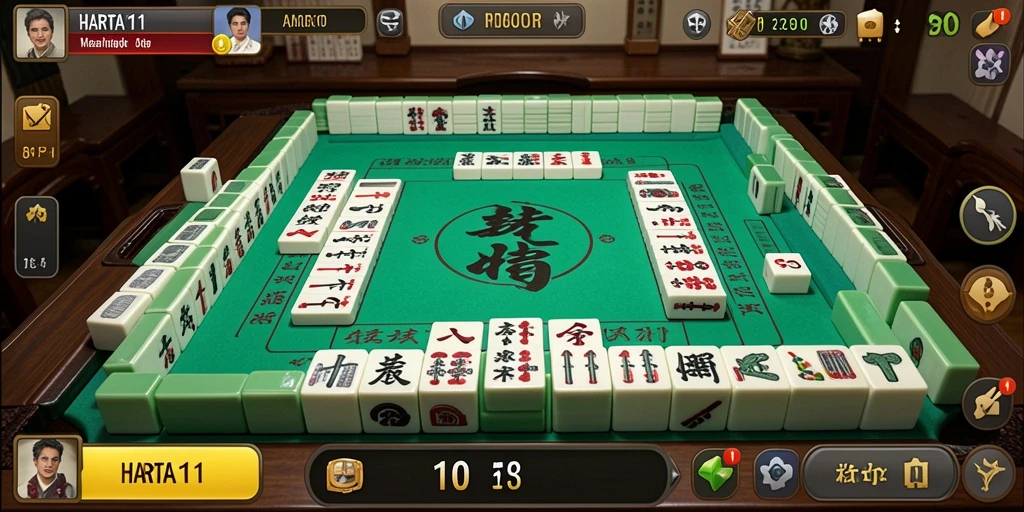 Screenshot utama <strong>HARTA11</strong> menampilkan gameplay Mahjong yang seru dan menantang.