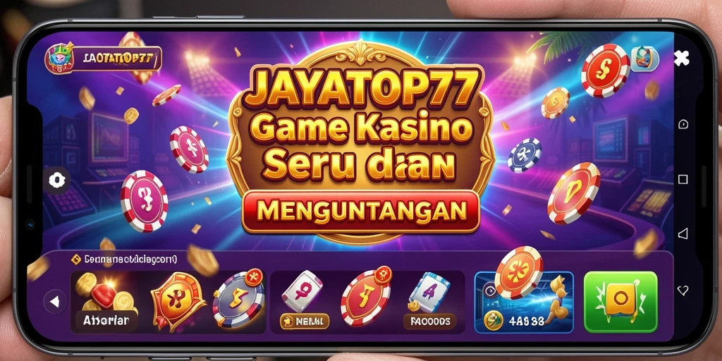 Tampilan gameplay seru dari JAYATOP77 dengan berbagai permainan Kasino.