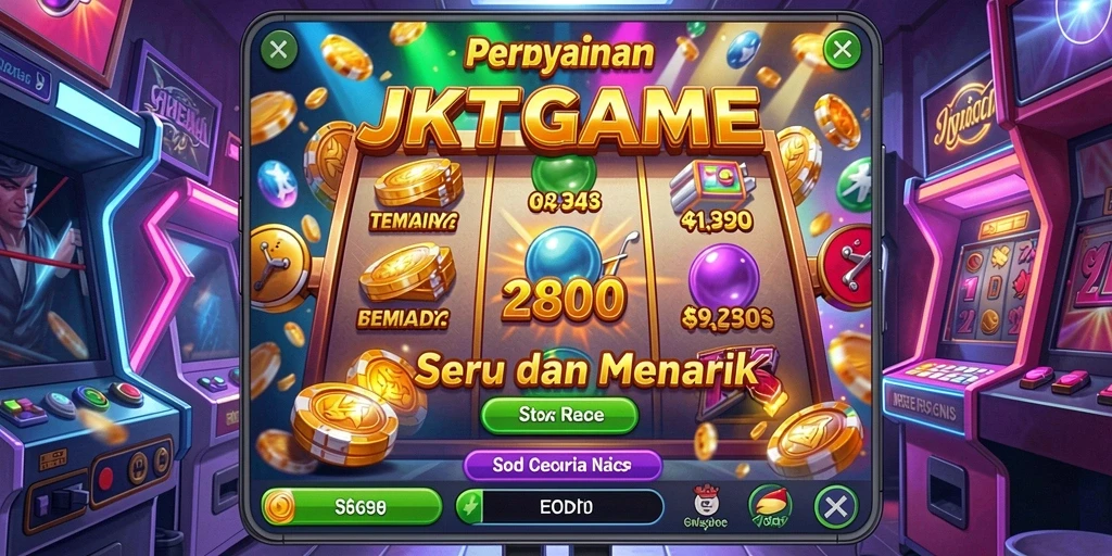 Tampilan gameplay slot JKTGAME yang seru dan interaktif.