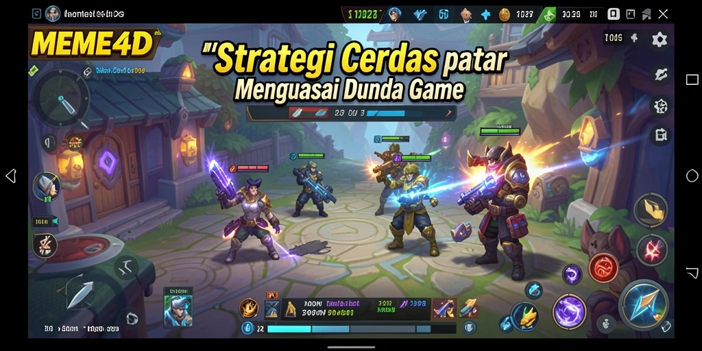 Tangkapan layar gameplay strategi yang intens dan mengasyikkan.