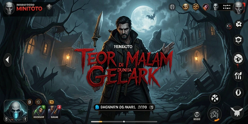 Screenshot gameplay MINITOTO dengan suasana mencekam dan menakutkan.