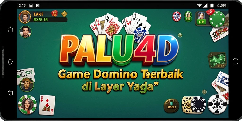 Screenshot PALU4D menampilkan gameplay domino yang dinamis dan seru.