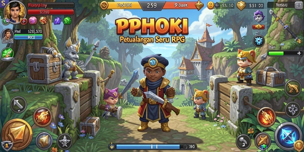 Tampilan gameplay seru dalam PPHOKI yang mengundang petualangan.