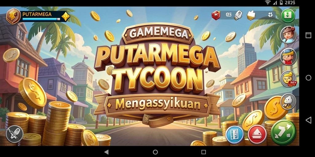 Tampilan gameplay menarik dari PUTARMEGA yang memukau.