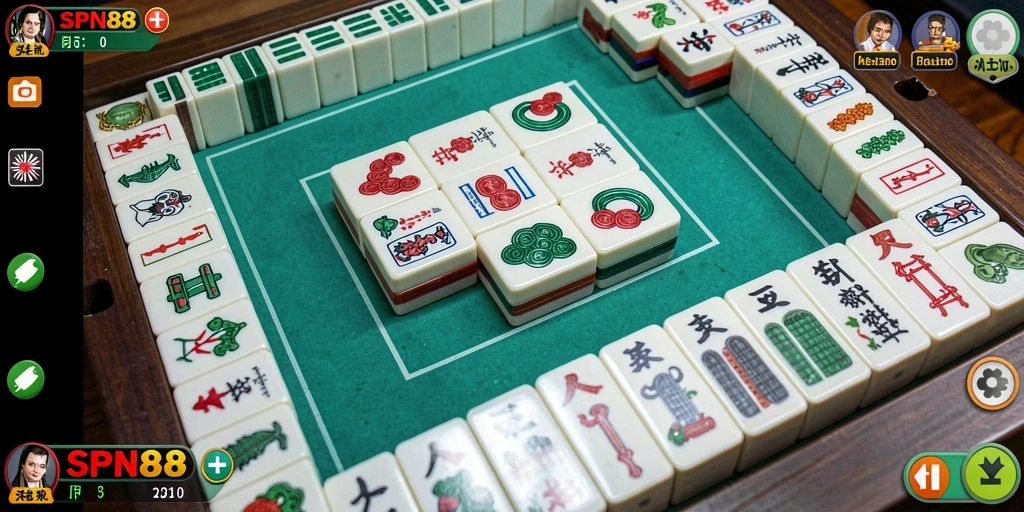 Tangkapan layar utama SPN88 menampilkan pengalaman bermain Mahjong yang mendebarkan.