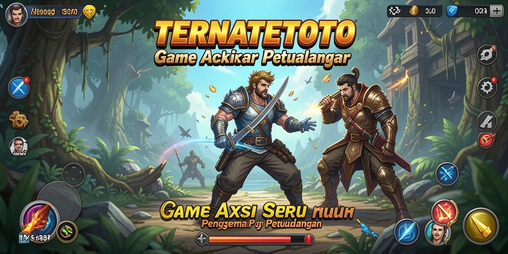 Tangkapan layar utama TERNATETOTO dengan aksi gameplay yang intens.