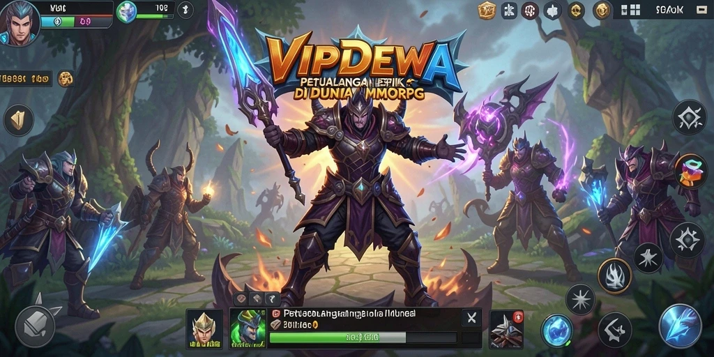 Gambaran gameplay seru di dunia MMORPG VIPDEWA.