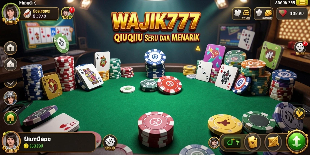 Gameplay seru WAJIK777 dengan teman-teman di QiuQiu.