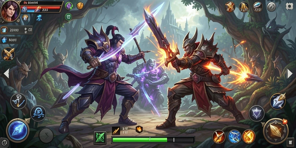Tangkapan layar menampilkan gameplay seru ZK7 dengan pertarungan epik.